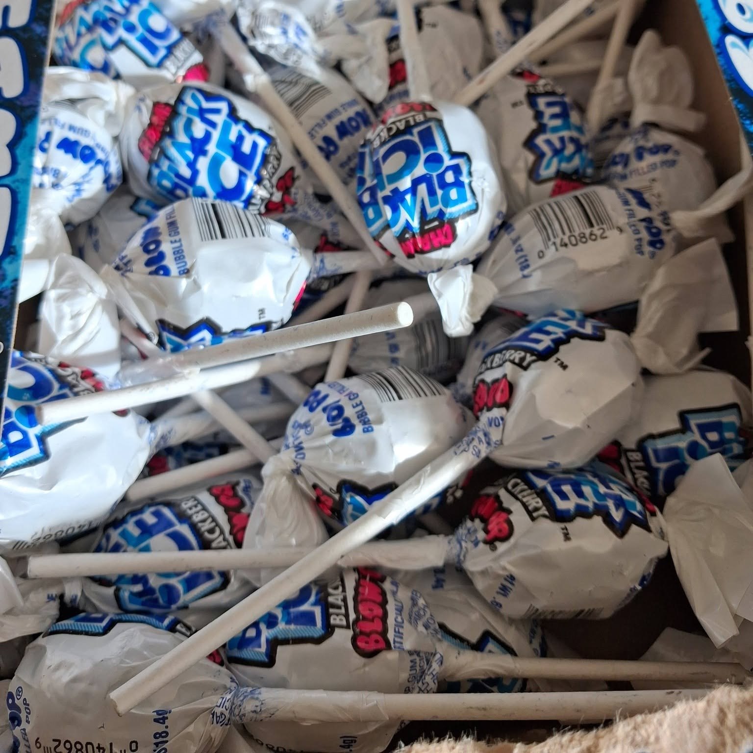 Bin of Charms Blow Pop lollipops at The Candy Shoppe on Main