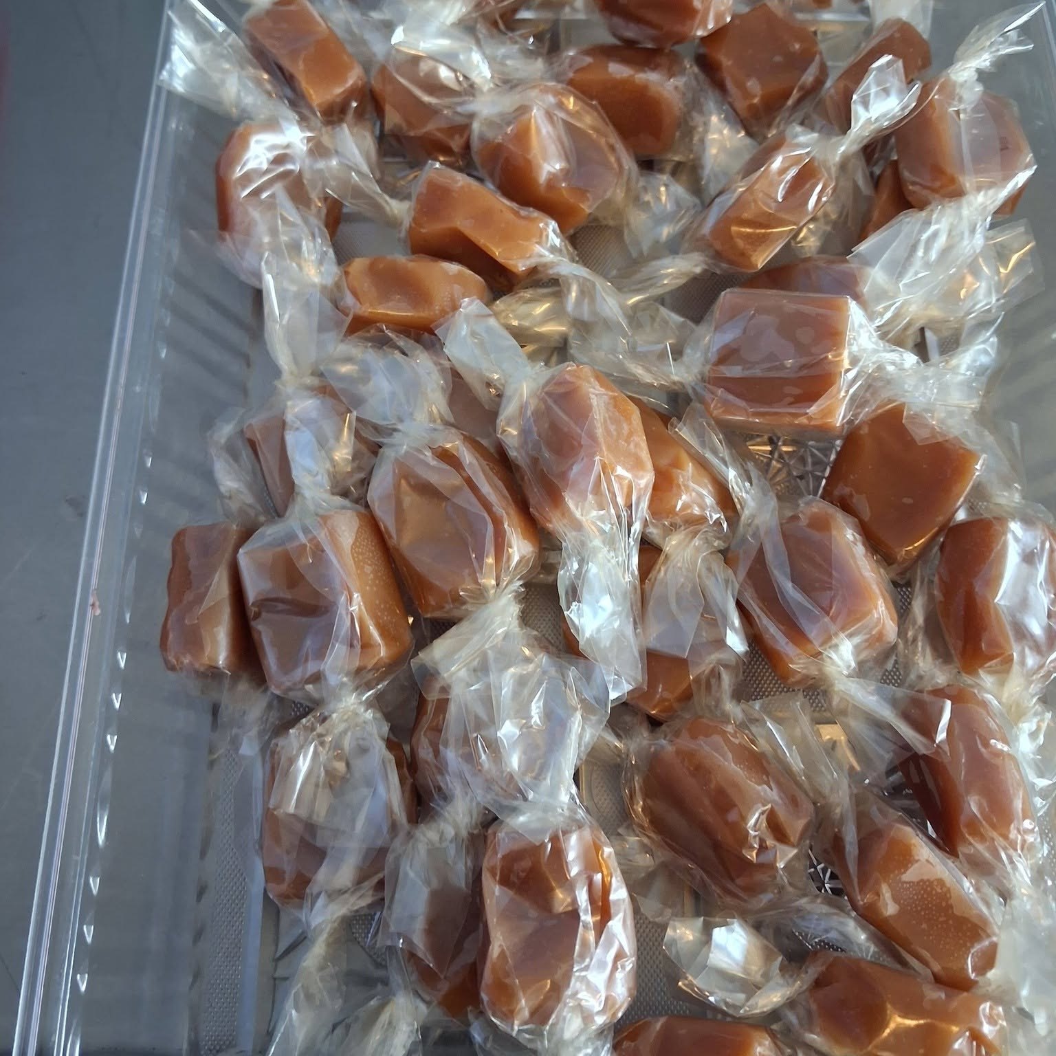 Wrapped caramel squares at The Candy Shoppe on Main
