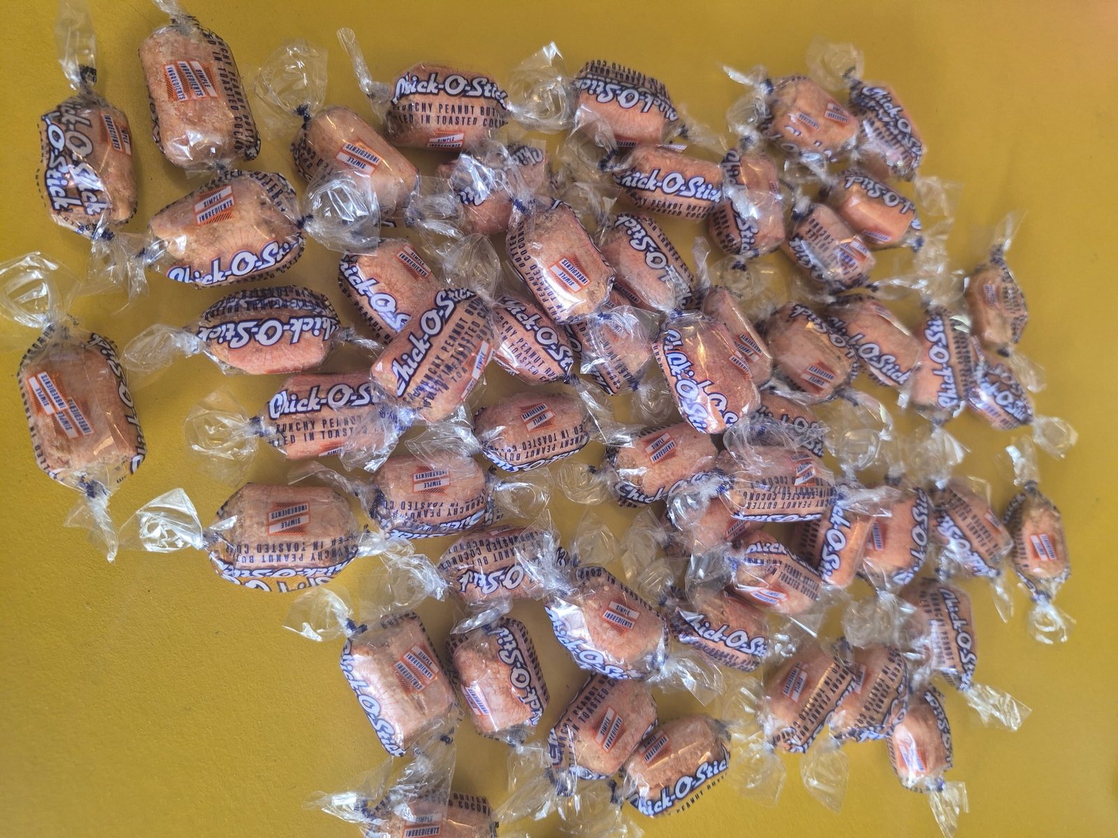 Wrapped Chick-O-Stick peanut butter candies at The Candy Shoppe on Main