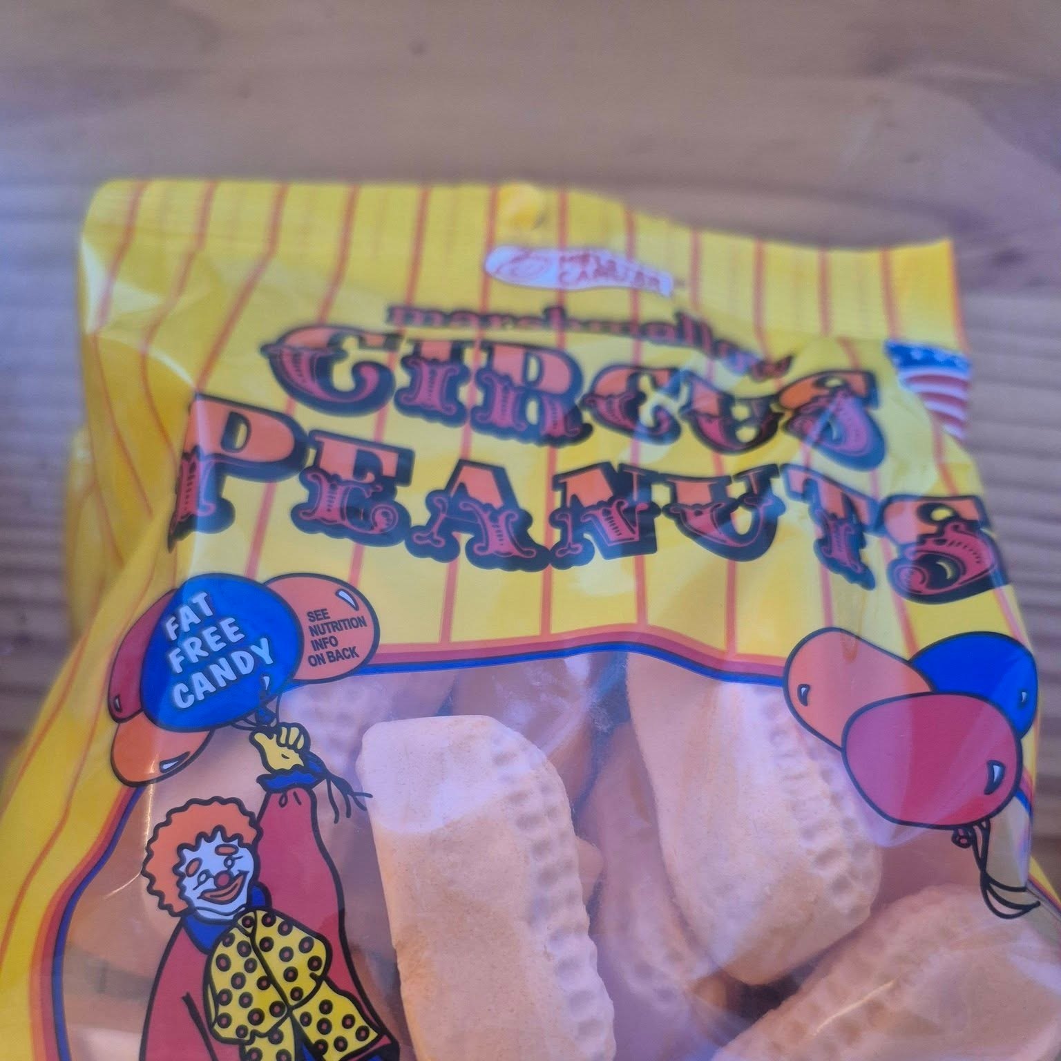 Bag of Circus Peanuts marshmallow candy at The Candy Shoppe on Main