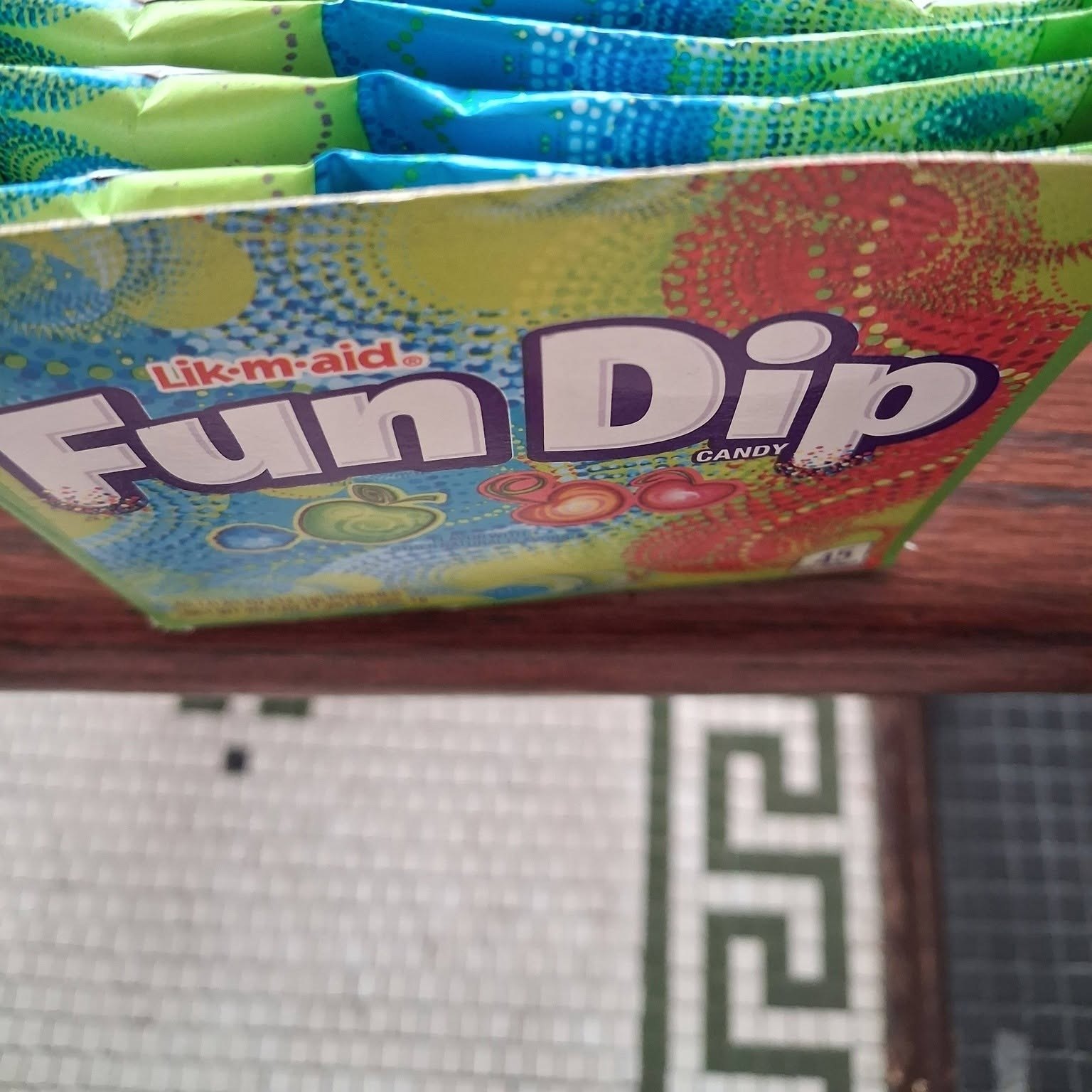 Boxes of Lik-m-aid Fun Dip at The Candy Shoppe on Main