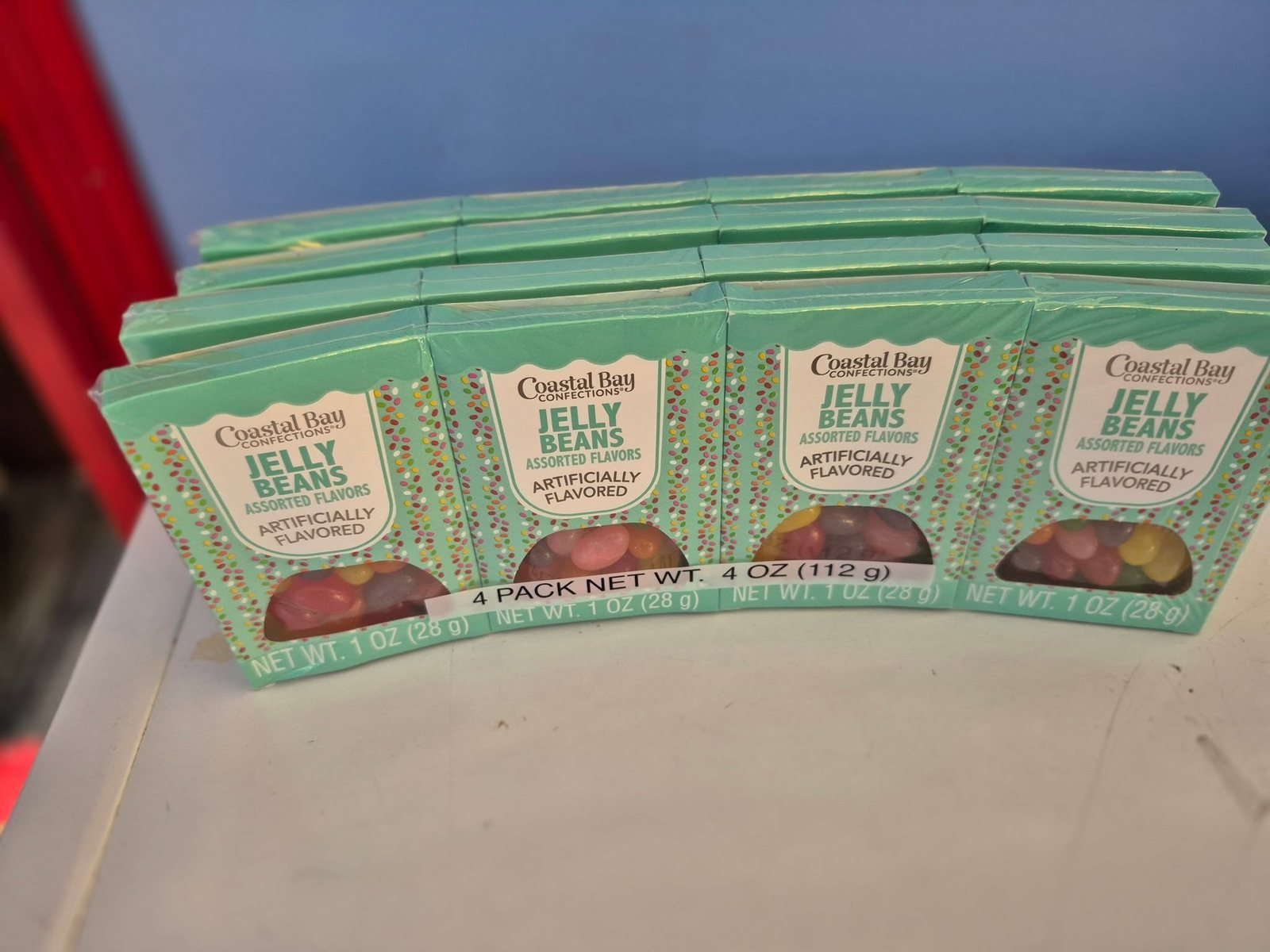 Packs of Coastal Bay jelly beans at The Candy Shoppe on Main