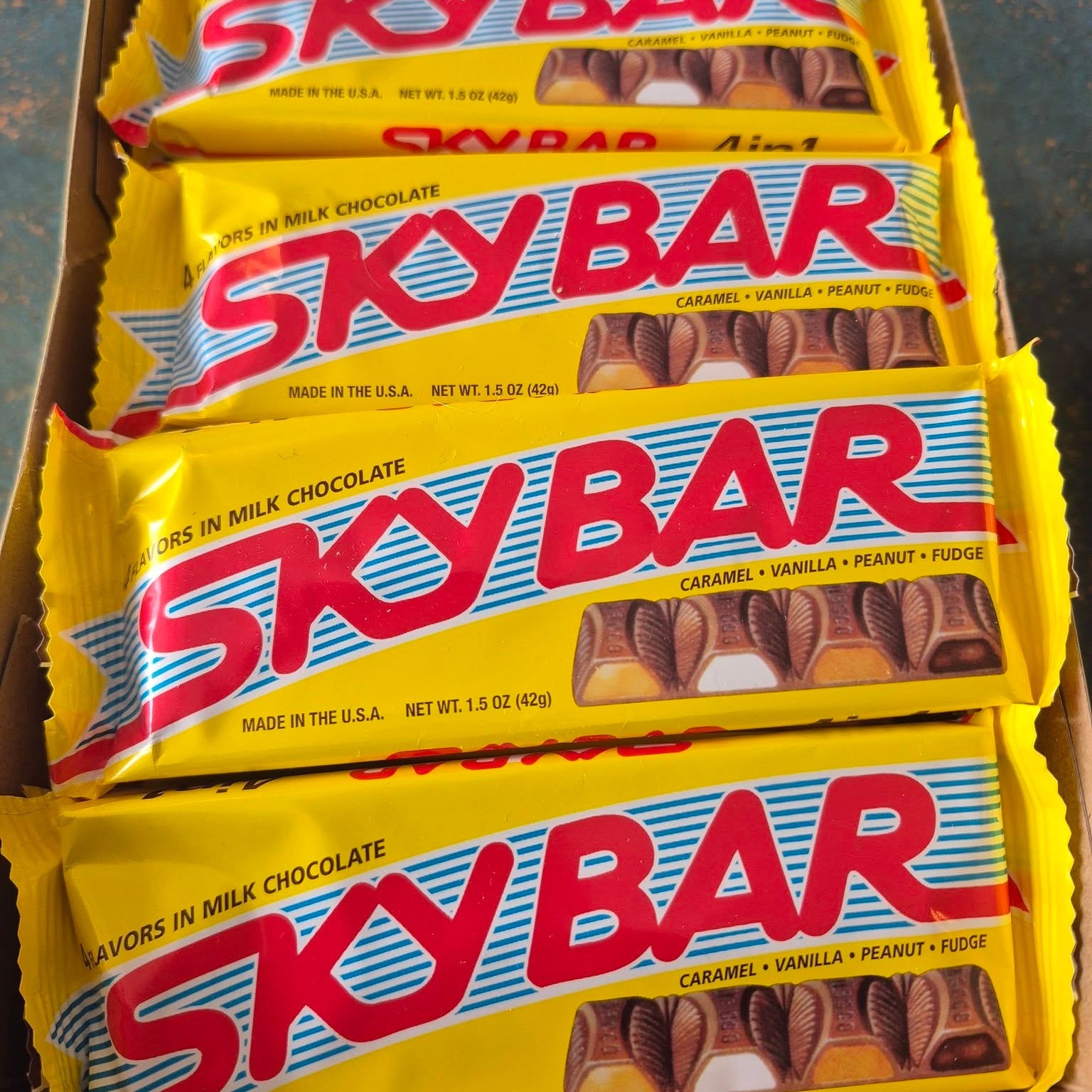 Sky Bar candy bars on the shelf at The Candy Shoppe on Main