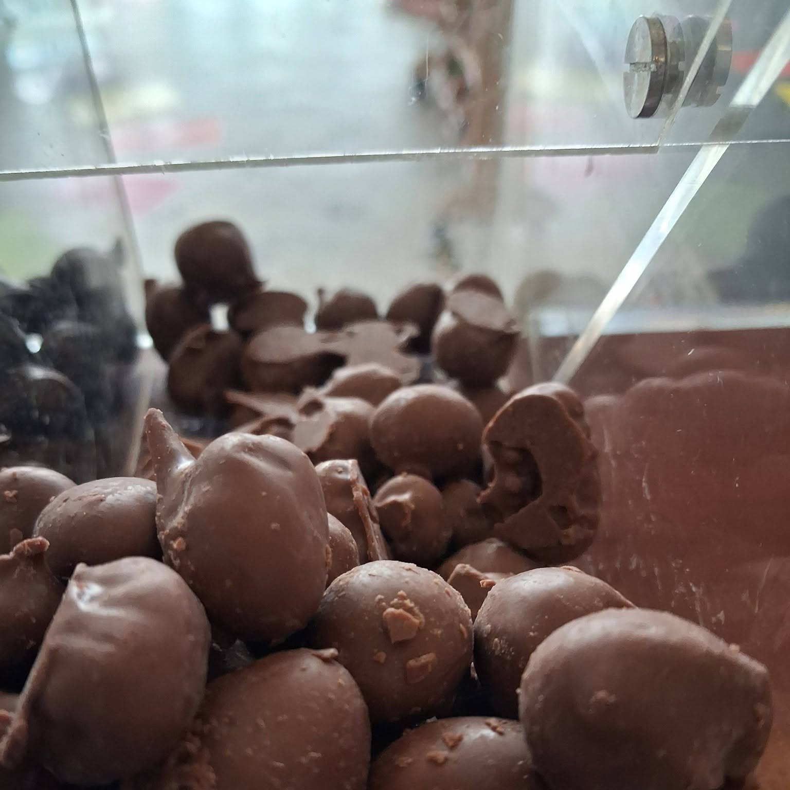 Chocolate peanut clusters at The Candy Shoppe on Main